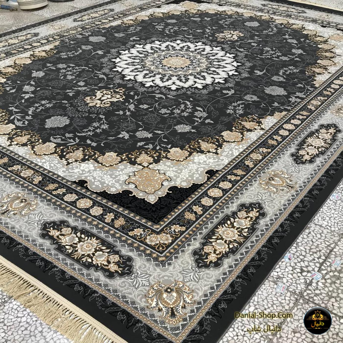 فرش 12 متری 700 شانه مرنجاب طرح آنیسا دودی 