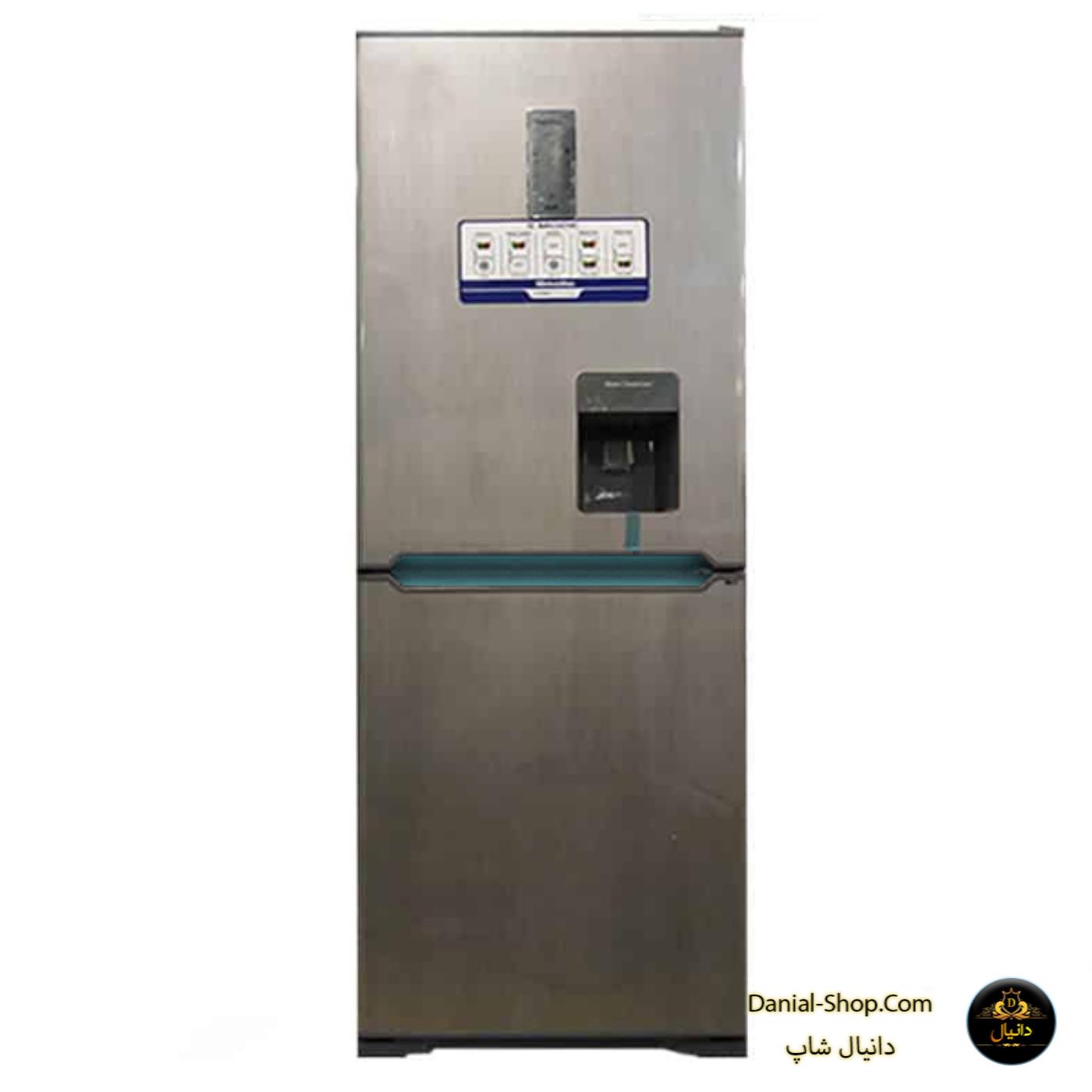 یخچال فریز لئوکو کمبی530ابسردکن دار5کاره استیل 